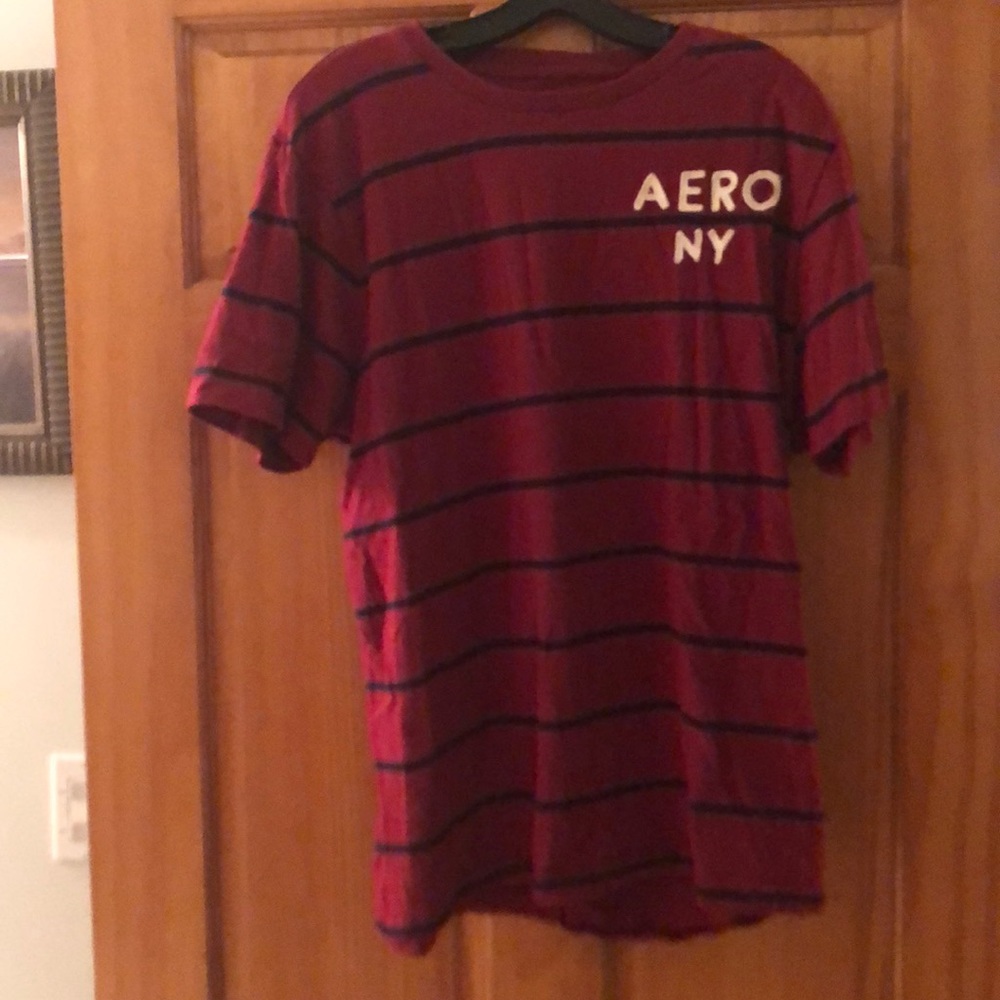 Aeropostale striped embroidered tee